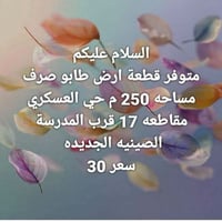 طابو صرف • ٢٥٠م • حي العسكري