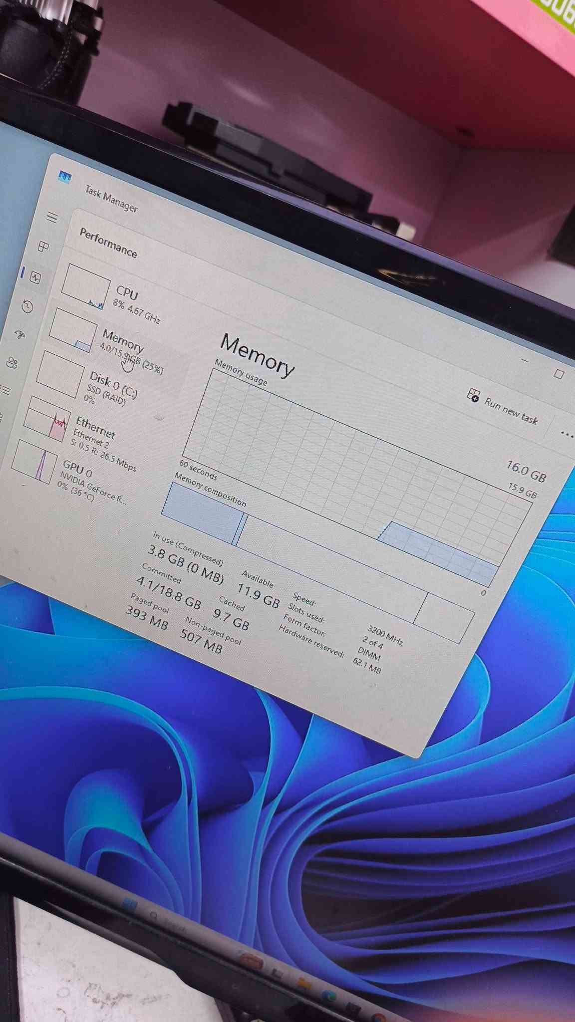 i7-9700K • RTX 3060 Ti • رام 16 جيجا