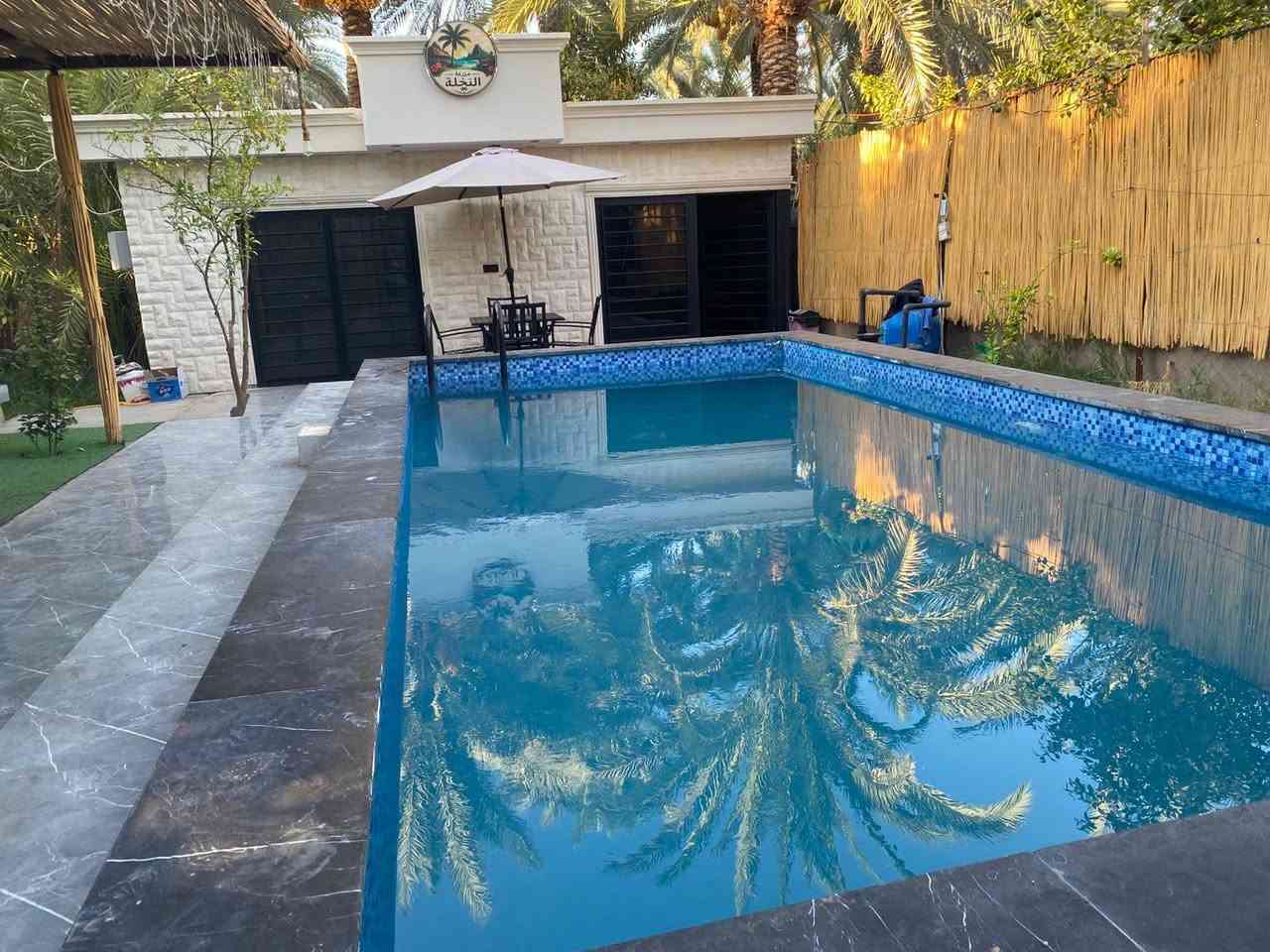 🌴✨ أهلاً وسهلاً بكم في مزرعة النخلة ✨🌴
📢 الحجز متوفر

📅 الخميس والجمعة والسبت: 250 ألف
🌙 الأيام العادية – مسائي: 200 ألف
☀️ الأيام العادية – صباحي 150ألف

نورتونا وشرفتونا 🤍
مكانكم للراحة والوناسة، ونتمنى لكم أوقات جميلة وممتعة بين أجواء مزرعة النخلة 🌿🏡

📲 للحجز والاستفسار: تواصلوا معنا
***********
مزرعة النخلة — ننتظركم بكل حب 🌴🤍
📍 عنوان مزرعة النخلة 🌴

بغداد – منطقة الراشدية – المراسمة

📌 نورتونا وتشرفونا، وأهلاً وسهلاً بكم 

في مزرعة النخلة 🤍🌴
🌴 نرجو من زبائننا الكرام المحافظة على نظافة المكان 🌴

نظافة المكان مسؤوليتنا جميعاً 🤍
يرجى المحافظة على نظافة المزرعة وعدم رمي النفايات، وترك المكان كما تحبون أن تجدوه.

شاكرين تعاونكم وذوقكم 🌹
