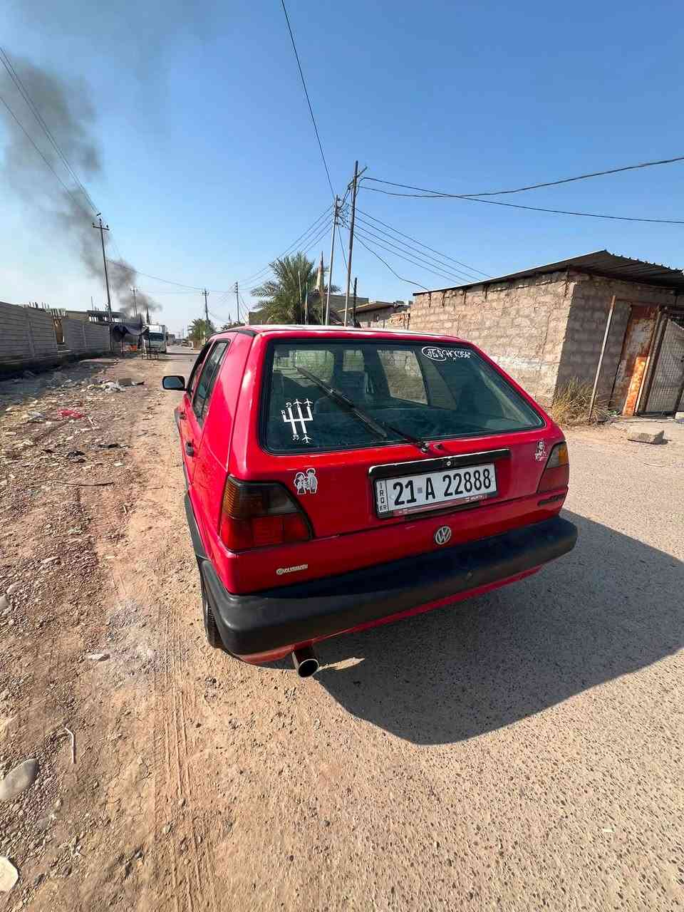 كولف موديل ٩٠ محرك ١٨٠٠ كير ميكانيكي أوربي بدون تبريد السيارة بيها قطعتين صبغ باب ايمن وجاملغ مال السايق السنويه ساقطه صار سنه رقم سليمانية انكليزي مميز جديد بأسمي ادامه كامله السعر ٣٥ ورقه وبيها مجال الرقم ***********
