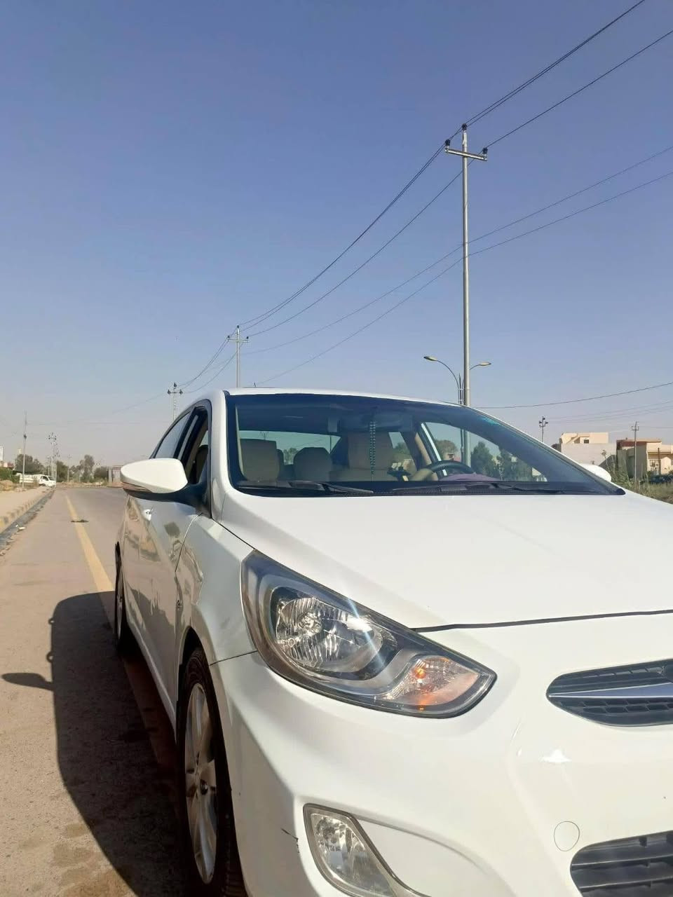 أكسنت مضلع ٢٠١٢ فول مواصفات بلو ٥ ويلكب مبدل بابين اصلي جهة ايمن وجاملغ الخلفي صبغ
كير at شرط
مكينه ١٦ دوش مامفتوح شرط
سنوية ل ٢٠٢٩ رقم نينوى انكليزي
سيارة نظيفة
هزه جديدة 
السعر 95 وبيها مجال 
لتواصل ع رقم ***********
