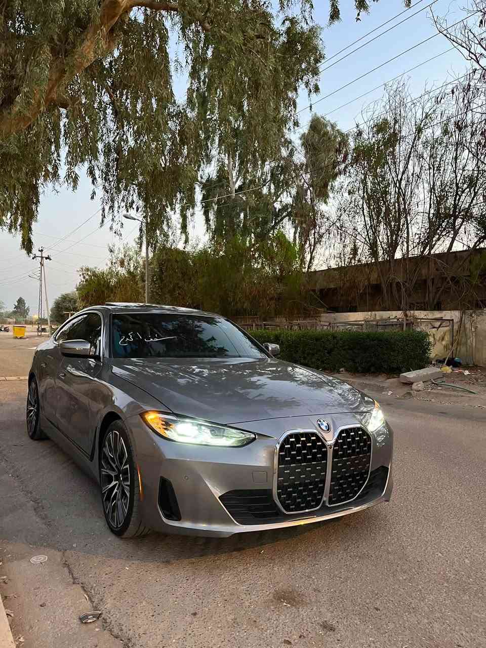 2024 BMW 4 SERIES, 430I GRAN COUPE
4 تون تيربو  2.0L
حادثة فقط باب مبدل بلادي بدون صبخ بارد بسيط بجاملغ امامي  وباب خلفي على كد اصبعين بارد
بصرة شهداء وكاله عامه بئسم مشتري                                      ماشية 27mi فول مواصفات اعلى فئه BWM i4.                                                مكان سياره البصرة تواصل***********
