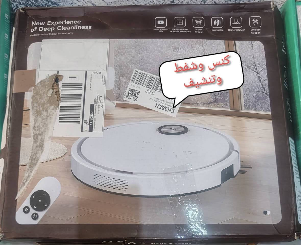مكنسة روبوت • كنس وشفط • مسح وتنشيف