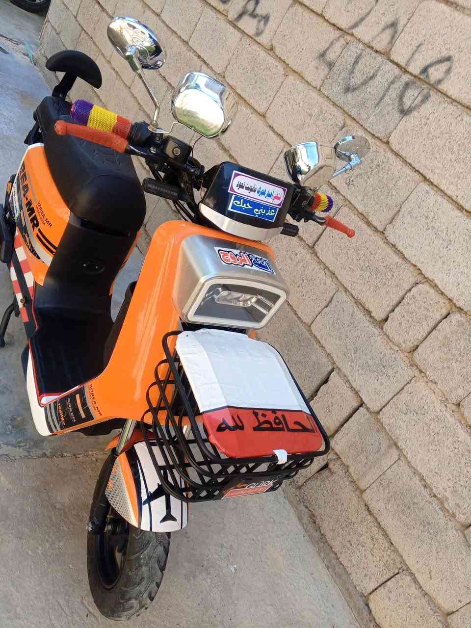 السلام عليكم 
دراجه نوع MR للبيع موديل 24 شحن
نضيفه 5 بطاريات 
نضام Rرجوع للخلف 
عنوان بعقوبه كنعان 
الستفسار على رقم الهاتف 
***********
