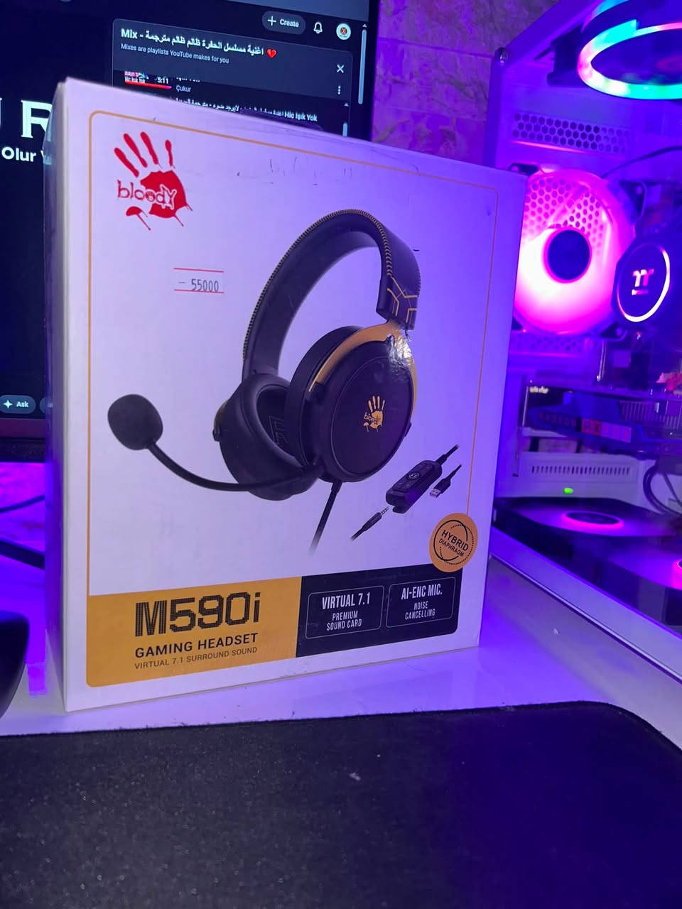 � سماعة Bloody M590i Gaming Headset 🎧
🔥 عرض خاص وبسعر مميز 🔥

✅ صوت محيطي Virtual 7.1

✅ مايك عازل للضوضاء AI-ENC

✅ راحة عالية للاستخدام الطويل

✅ مناسبة للألعاب، الدردشة، والمشاهدة

💰 السعر: 35,000 دينار

يتوفر لون اسود ايضا

توصيل موجود 

عنواني زيونة

***********
