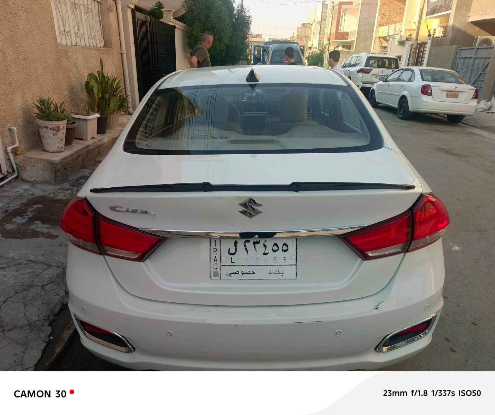 سازوكي سياز موديل ٢٠٢٤ مكفوله من الضربه والصبغ كاميرا داتش كام رقم بغداد التسديد الكتروني كل شهر الوصل يوصلك سعرها ب١١٤ وبيها مجال ان شاءالله للتواصل عالرقم ***********

نص مكتوب في الصور:
- CAMON 30 23mm f/1.8 1/152s ISO50
- CAMON 30  23mm f/1.8 1/307s ISO50
- CAMON 30  23mm f/1.8 1/200s ISO50
- CAMON 30 23mm f/1.8 1/184s ISO50
- CAMON 30  23mm f/1.8 1/170s ISO50
- CAMON 30 23mm f/1.8 1/337s ISO50
- CAMON 30 23mm f/1.8 1/237s ISO50
