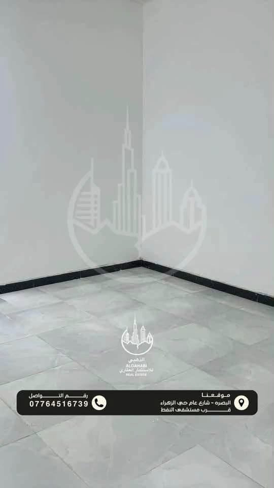 البصره حي الزهراء • مشتمل أرضي • غرفتين وصالة