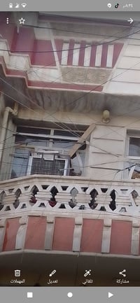 دار للبيع طابقين نضيف جدا الاول كراج استقبال هول خدمات مدخلين غرفة نوم...