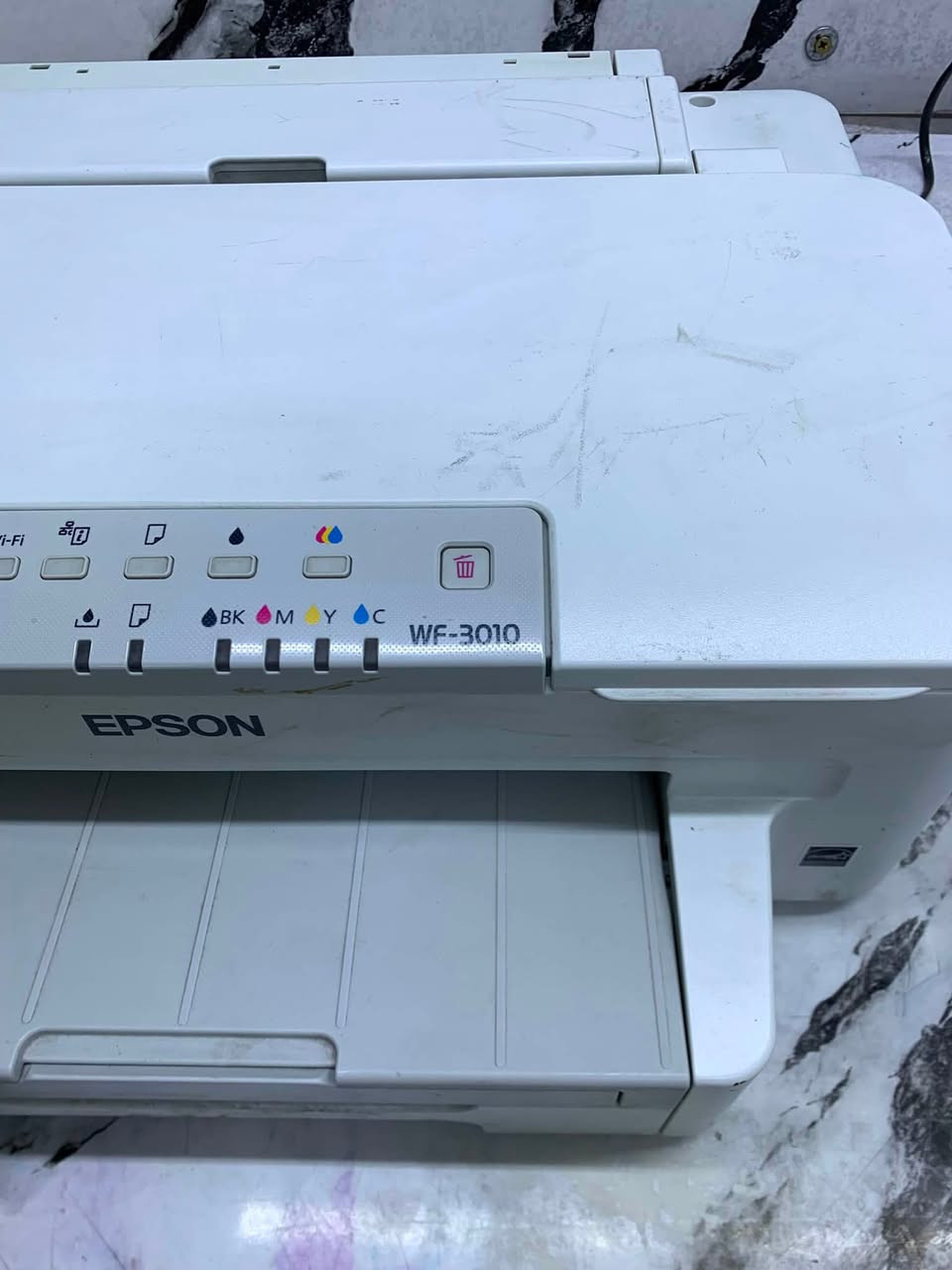 طابعه ابسون wf 3010
واي فأي دوبلكس 
تطبع صور ومن الحاسبه والمبايل 
مابيه سكنر 
السعر 125
توصيل موجود وضمان موجود على الفحص
***********
