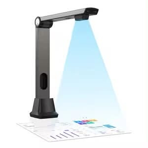هذا الجهاز يظهر أنه كاميرا مستندات أو ماسح ضوئي علوي للمستندات والكتب (Document Camera / Overhead Book Scanner)، مثل الموديلات التي تنتجها شركات مثل Eloam أو Netum.
الميزات الأساسية لمثل هذه الأجهزة:
• المسح السريع: يلتقط الصور والصفحات أو المستندات (حتى مقاس A3 أو A4) في غضون ثانية واحدة.
• تقنية التعرف الضوئي على الحروف (OCR): تحويل النصوص المكتوبة أو المطبوعة في المستندات والكتب إلى ملفات قابلة للتعديل والبحث (مثل Word أو PDF).
• الإضاءة المدمجة: يحتوي غالباً على مصباح LED لإضاءة الأوراق والكتب بوضوح أثناء التصوير.
• استخدامات متعددة: يُستخدم في المكاتب، والمدارس، والجامعات، والمكتبات لأرشفة الكتب، أو لعرض المستندات والدروس تفاعلياً عبر الحاسوب.السعر خاص***********

نص مكتوب في الصور:
- 230mm 330mm 110mm 75mm 84mm