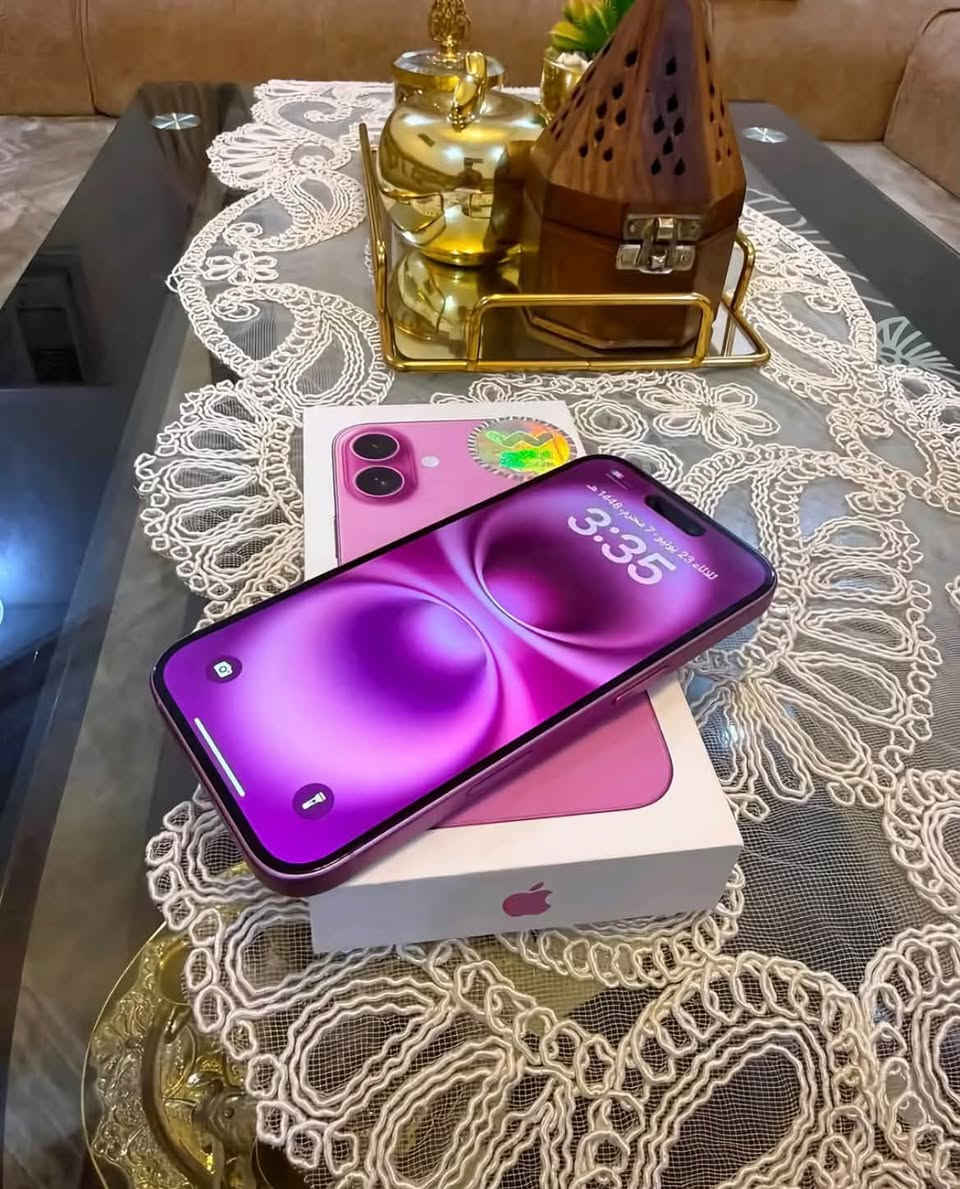 ايفون 16 ١٢٨ • وردي • دبل شريحة