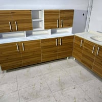 كاونتر MDF • سنك ١٫٢٠م • سطح مرمر