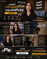 كاميرات مراقبة • تنصيب DVR/NVR • متابعة عن بُعد
