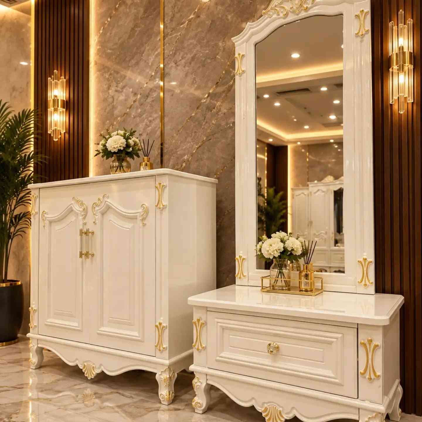 موديل القلعة | عنوان للفخامة ✨
إذا تبحث عن غرفة نوم تجمع بين الرقي، الهيبة والتفاصيل المميزة، موديل القلعة صُمم حتى يكون قطعة بارزة ومتكاملة داخل بيتك 🤍
التصميم يتميز بتناسق الألوان والتفاصيل، مع خامات مختارة بعناية حتى تكون الغرفة جميلة بالشكل وقوية بالاستخدام اليومي.
📏 القياسات: • عرض الكنتور: 340 سم
• عرض الزاوية: 120 سم
• ارتفاع الكنتور: 260 سم
• عرض الرأس العالي مع الكومدينات: 300 سم
💎 مواصفات العمل: • الوجه: بلوك 11 ملم
• الحامل: 11 ملم
• الداخل: صاج طبيعي 4 ملم
• خشب الحشوة: 18 ملم
• الأرجل: خشب زان كامل
• الفرش والقبق: صاج بلوك
• الظهر: جرچوبة شد براغي
• المجرات: بلوك حفر
• الصومية: بلوك 11 ملم
• شازلونة بسعة تخزين إضافية
• الأرجل خشب زان
🔥 الدوشمة العراقية تعطي التصميم لمسة تراثية مميزة، وتكمل جمال التفاصيل بطريقة تجمع بين الأصالة والفخامة.
✨ موديل القلعة مو مجرد غرفة نوم، إنما تصميم متكامل يضيف حضور وفخامة للمكان.
📞 للاستفسار والطلب:
***********
📍 موقعنا: النجف – الكوفة، سوق الكوفة الكبير
🏛️ معرض المالكي للأثاث
أهلاً وسهلاً بكم 🌟
#غرف_نوم
#غرف_نوم_فاخرة
#موديل_القلعة
#معرض_المالكي
#اثات
