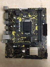 مذربورد ومعالج جيل سابع  مذر asus b250m pixiu  معالج Intel i5-7400  ال...