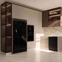 مطابخ عصرية • تصاميم 3D • استغلال المساحات