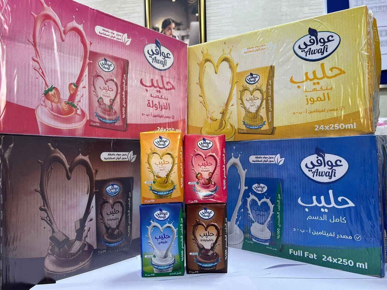حليب عوافي • نكهات متعددة • ١٢٥مل