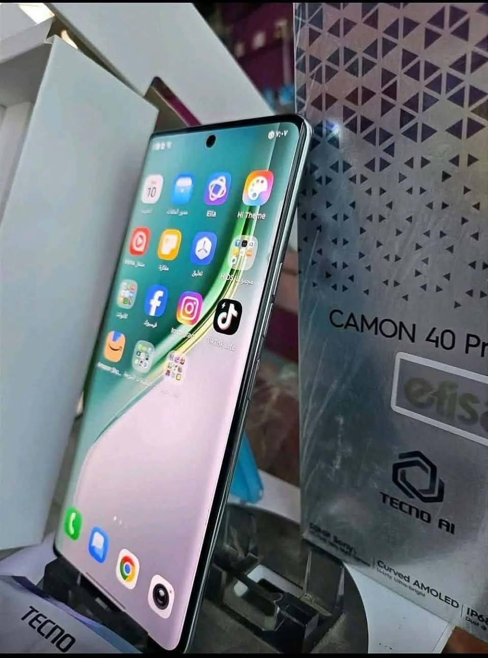سلام عليكم للبيع 40 Tecno Camon
Pro 5G

الذاكرة : 256 كيكا

(12+12) 24: lJ

اللون : تیتانیوم سيلفر

النضافة

100 مكفول لا جلخ لا فطر

الملحقات : كارتونة كاملة و شاحن 45 واط اصلي و كفر

السعر : 340 الف وبي مجال قليل للاستفسار *********** واتساب متواجد
(مكاني نجف كوفه)

نص مكتوب في الصور:
- 42 1:59 هاتفي HiOS 16.3.0 التحقق من التحديثات اسم الجهاز TECNO CAMON 40 Pro 5G التخزين 29.26 غ.ب / 256 غ.ب الطراز TECNO CM7 وحدة المعالجة المركزية Dimensity 7300 Ultimate RAM 12.00 غ.ب+6.00 غ.ب الكاميرا الخلفية 50M OIS+8M الكاميرا الأمامية 50M البطارية 5200mAh الشاشة 1080x2436 إصدار Android 16