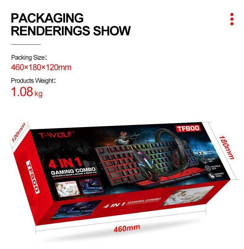 ⚡️ مميزات مجموعة R8 2025 RGB BLACK KIT 4-in-1 (Keyboard + Mouse + Pad + Headset) –
🚀 أداء ألعاب متكامل
– لوحة مفاتيح مزودة بإضاءة RGB متعددة الأنماط لتجربة ألعاب مميزة في الظلام. 
– ماوس بجودة عالية مع مستويات DPI قابلة للتعديل تقريباً حتى 1200 DPI. 

🔌 توصيل سهل وسريع
– جميع المكونات تعمل بتوصيل USB مباشرة، بدون تعقيد. 

🖱 وسّادة ماوس كبيرة – تحكم دقيق
– تشمل مجموعة 4-in-1 وسادة ماوس مطوّلة لتغطية مساحة اللعب بالكامل مع قاعدة مانعة للانزلاق. 

🎧 سماعة رأس مدمجة (Headset)
– جزء من الحزمة: سماعة رأس تتناسب مع جلسات اللعب الطويلة. 

🧊 إضاءة وتصميم جذّاب
– RGB مدمج في لوحة المفاتيح والماوس والوسادة — يعطي طابع احترافي ومظهر رائع. 

🎮 متوافق مع أجهزة متعددة
– مناسب للكمبيوتر، اللابتوب، وأجهزة الألعاب التي تدعم USB — حل “كل شيء في حزمة واحدة” للاعبين.

 اقم *********** 

📦 السعر :  35,000 الف 💥
