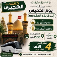 كربلاء المقدسة • زيارة الحسين والعباس • انطلاق ٢ ظهر