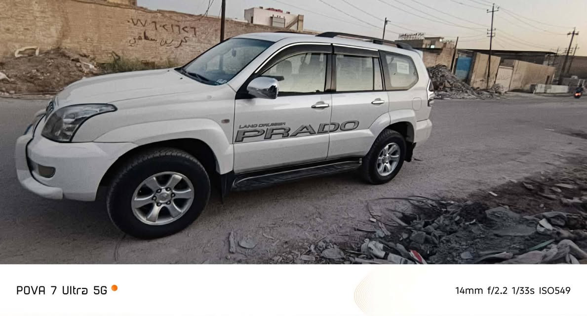 السلام عليكم
برادو للبيع موديل  2008 
محرك سته سلندر 
تبريد ثلج 
تخم تاير جديد 
شاشه كاميرا 
محرك بلادي كير بلادي ما مفتوح برغي 
بلاديه سياره ما بيها صبغ عدا مكانات جارده
دقه جاكوش ما بيها 
رقم بغداد انجليزي جديد 
مكانها بغداد سعرها 150 ورقه 
رقم الهاتف ***********

نص مكتوب في الصور:
- POVA 7 Ultra 5G
- 14mm f/2.2 1/25s ISO64
- POVA 7 Ultra 5G  14mm f/2.2 1/33s ISO197
- 14mm f/2.2 1/33s ISO549
- POVA 7 Ultra 5G  14mm f/2.2 1/33s ISO134
- 14mm f/2.2 1/17s ISO1818
