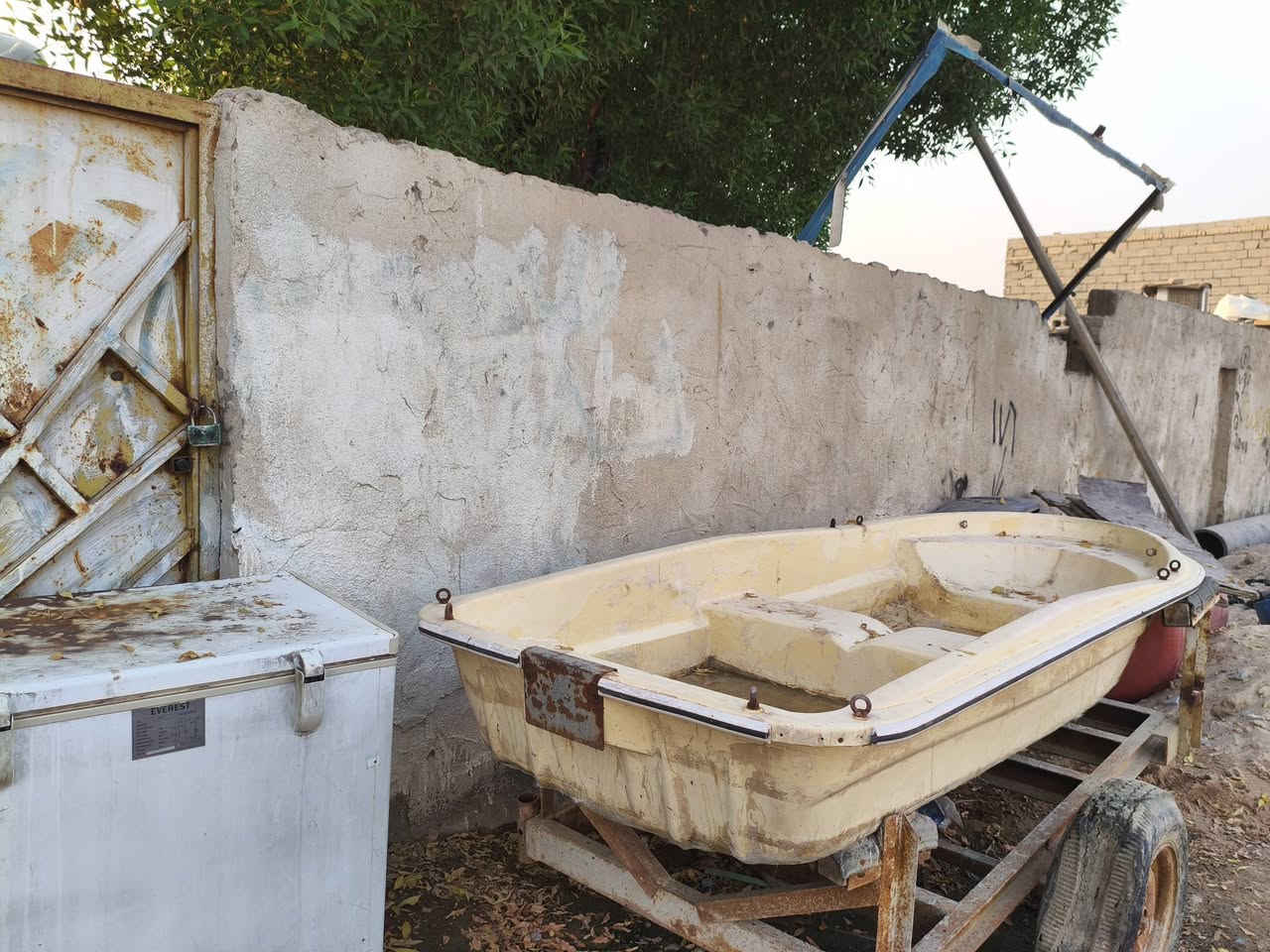 بلم فايبر • مكينة ياماها • بحاجة صيانة
