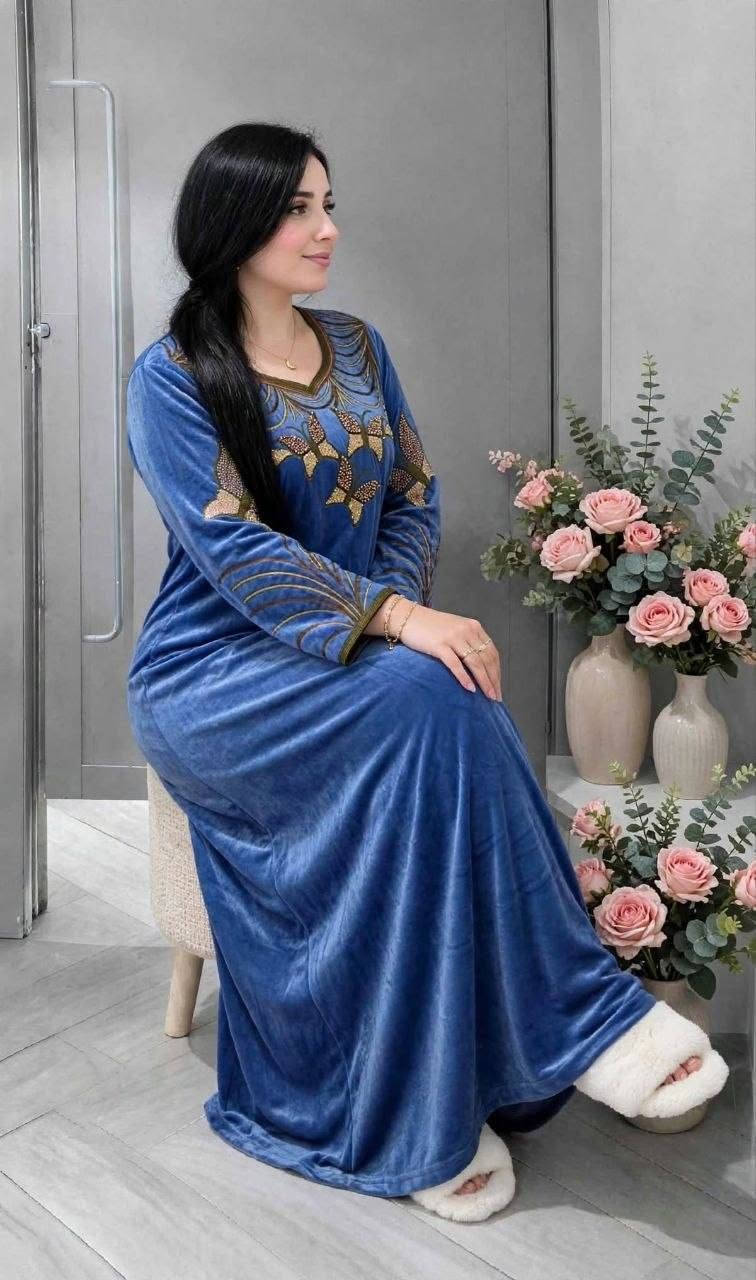 فستان مخمل • جُملة • مقاسات M-L-XL-2XL