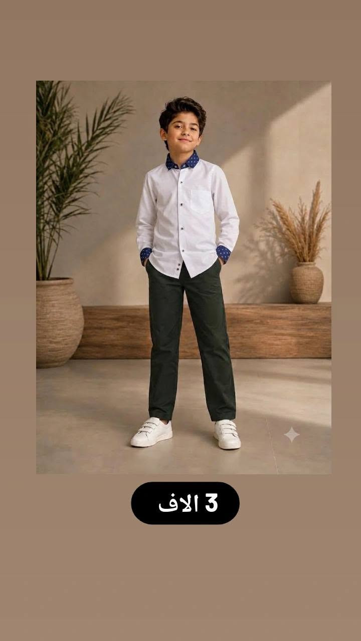 قـمـيـص ولادي مـدرسـي روعـه
قـيـاسـات كـامـلـه كـل مـوديــل
32...34...36...38...40...42
يلبس مـن 6 سنه الئ اكثر من 12
كـل هـذا الـجـمـال ب3 الاف ديـنـار 
الــبــصره يــاسـيـن خــريــبــط 
( شـــــــــارع الـــــســـنــــاتـــــر )
مــقـــابـــل الـــغــديـــر ســنـــتــــر 
ازيــاء طـيـبــة لـلألـبســة الـنـسائـيـة
       ***********

نص مكتوب في الصور:
- 3 الاف