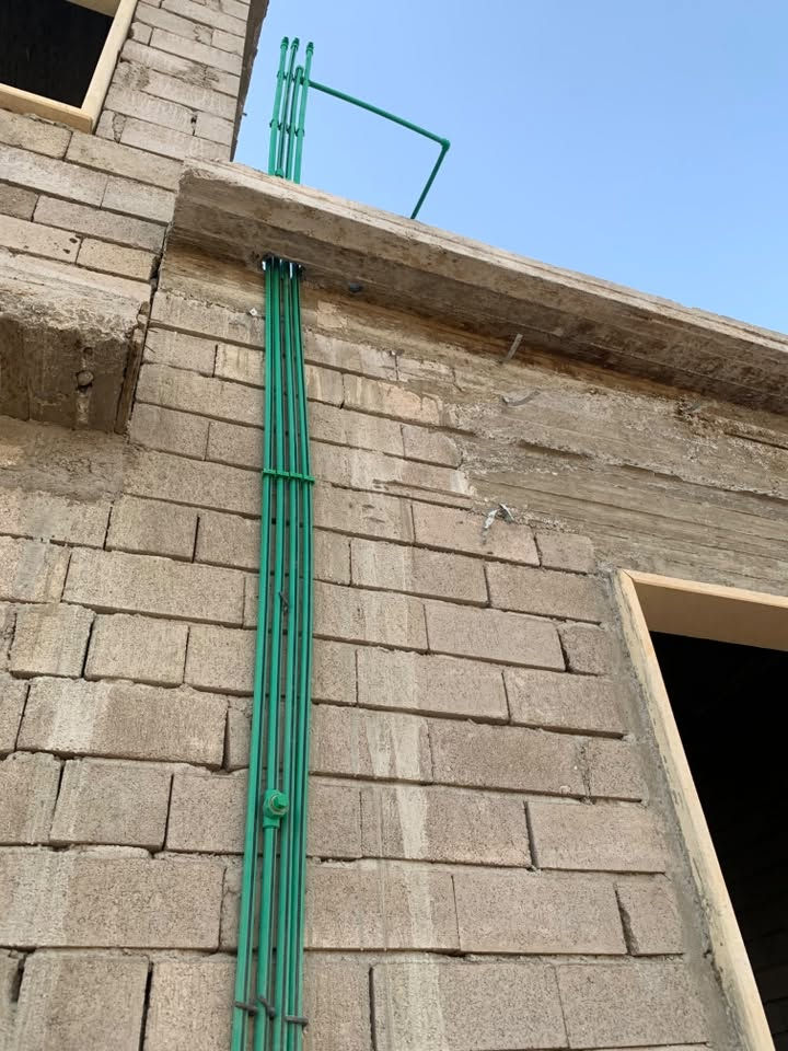 جزء من عملي انجاز بيت تأسيس مجاري وصحيات
