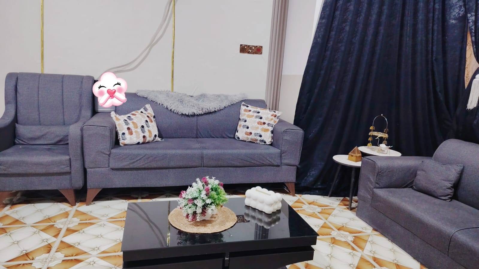 كنب • طقم ٦ قطع • مع الطبلت
