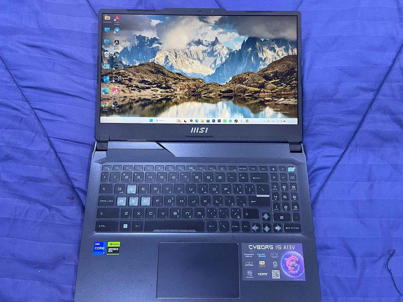 لابتوب للبيع 
المواصفات ادناه :
Msi Cyborg 15 A13V
Cpu Cor i7 13700H
Ram 16G
Hard 512 ssd
VGA RTX 4050 6G
السعر ويه سعر السوك وحسب السوك حاليا مليون و ٢٠٠ واني رايده بأقل…
للاستفسار اكثر: ***********
