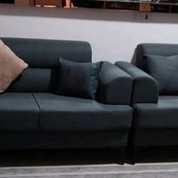 قنفات للبيع 2قنفات و2كراسي استعمال خفيف سبب البيع عدم توفر المساحة الس...