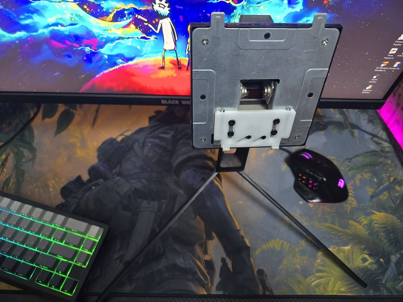 شاشة 4k ماركة black wolf
حجم 27
144hz
1ms
وموجود بيها حماية للعين وتشبع الالوان تحفة وهواي تقنيات بيها وتفاصيل موجودة بل كارتون سعرها ٣٥٠ وبيها مجال قليل 
*********** عنواني بغداد جديدة قرب السينما البيضاء
