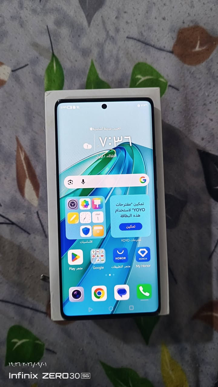 السلام عليكم 
هونر x9a 5g
 الجهاز استخدام بيت مكفول من الشخط
على وضع الشركه مكفول كفاله عامه 
ذاكره ٢٥٦ رام ٨
كامل ملحقات 
كارتون +شاحنه+كفرات جيلاتين اصلي

السعر ٢٥٠ بي مجال بسيط
النجف الاشرف خلف ملعب النجف الدولي
*********** اتصال او واتساب
