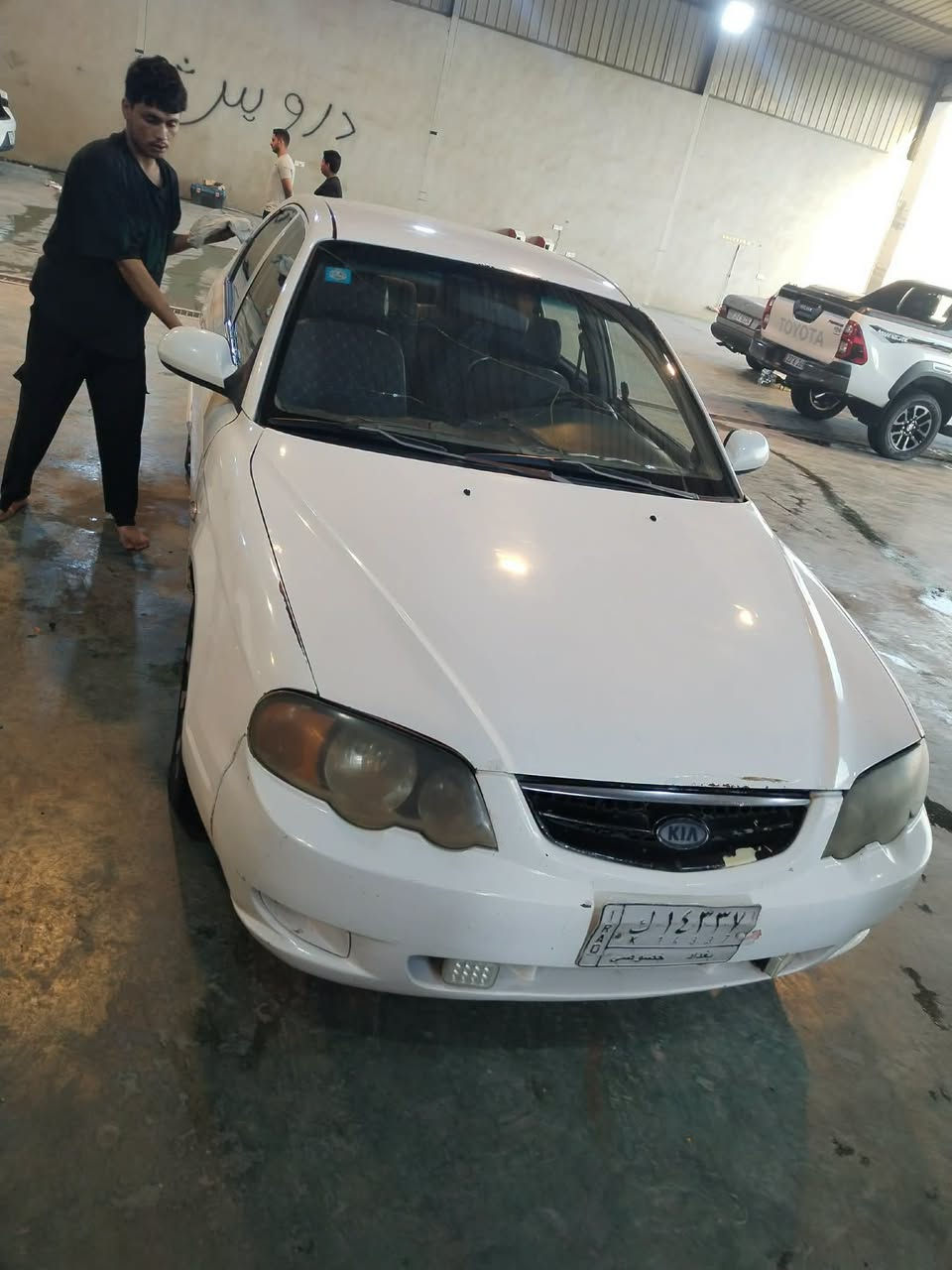 كيا شامو موديل 2002 كير عادي محرك 2000 مسكر مصبوغة عام جمالية رقم بغداد تحويل ثاني يوم مكاني بغداد *********** سعر 26 مجال
