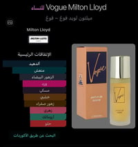 عطر نسائي • ميلتون لويد • زهري مسكي