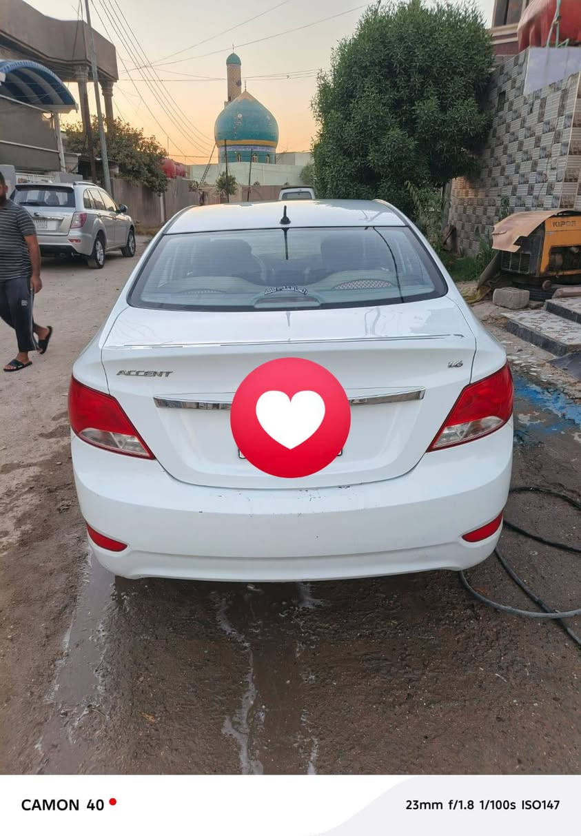 السلام عليكم أكسنت موديل 2016 خليجي فول مواصفات مكينه 1600 مكفوله كفاله عامه سياره جاهزه بسمي رقم بابل مكاني حله ابو غرق شراي يتصل على رقم ***********
