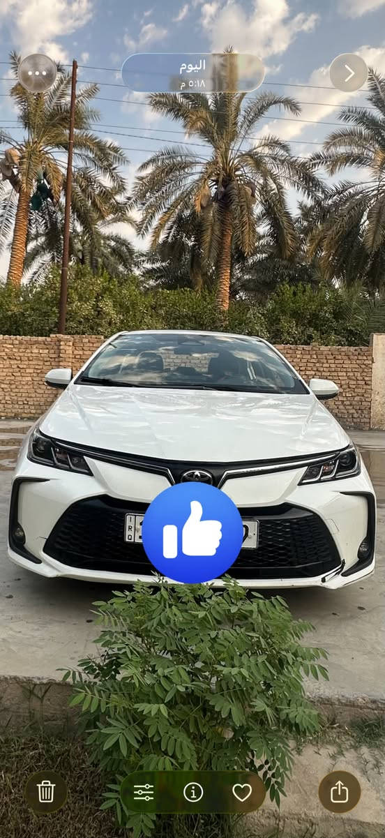كولا هايبرد موديل2024سنويه بىسمي رقم بغداد كشنات جلت تبريد امامي خلفي فول موصفات فتحه سقف ماشيه ٨٨الف سياره مكفوله بيها شخط بسيط سياره ب ١٥٠مكاني بغداد
رقم هاتف***********

نص مكتوب في الصور:
- اليوم ٥:١٨ م