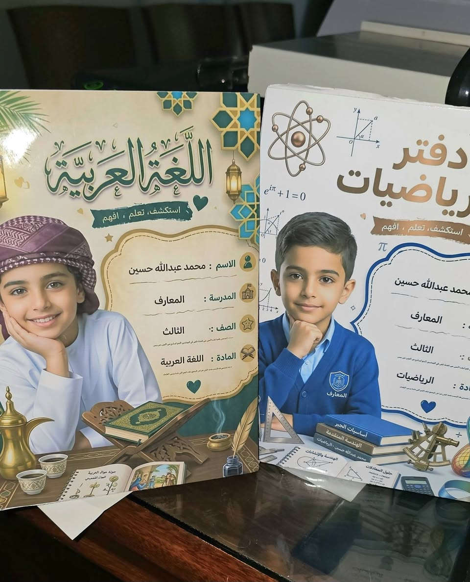 السلام عليكم ورحمة الله.... 
توفر لدينا 
ستيكرات للدفاتر و الكتب 
يطبع فيها صورة الطالب و المعلومات 

سعر ستيكر الدفتر الجلاد الف دينار فقط
سعر ستيكر الدفتر الصغير 8 قطع 3 الاف فقط 

زورونا و اهلاً وسهلا بيكم 
مكتب ماهر للطباعة و الحاسبات 
طوز حي العسكري قرب جامع الشهداء
***********
