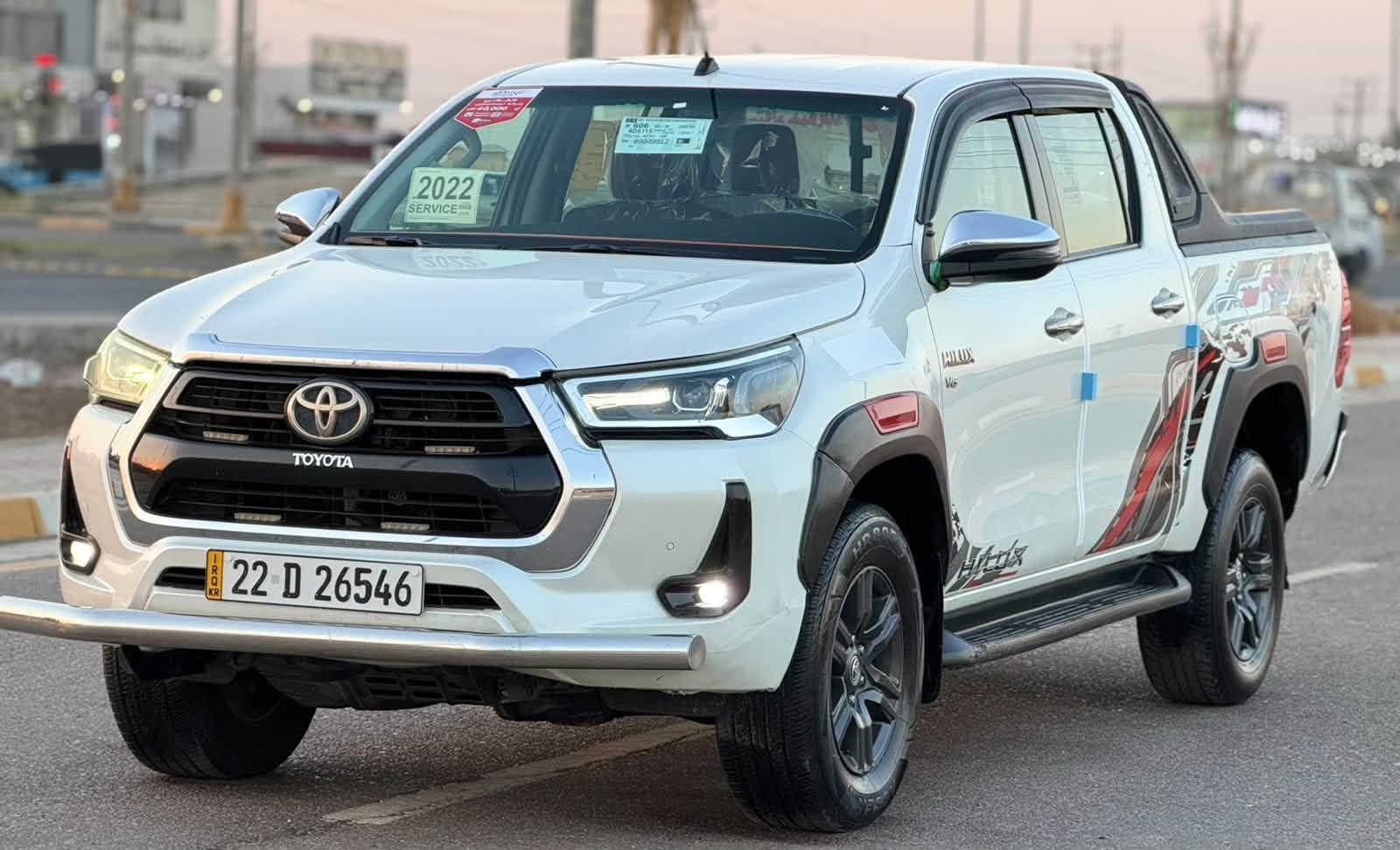 تويوتا ••• هايلوكس  4/4 … V..6
موديل •••      2022     /// TRD // SAS

_ساز // 6 سلندر 
_جديدة مكفوله 
_قطعتين تبريد 
_بصمة 
_شاحن لاسلكي
_كشنات تبريد
_كامره + حساس خلفي 
السياره جديدة جدا 

للاستفسار اكثر عن الاسعار والتفاصيل 

✅✅☑️☑️لاتترددوا بالتواصل معنا ☑️☑️✅✅
         (( معرض دبي لتجارة السيارات الحديثه ))

متوفر جميع أنواع السيارات الخليجيه والأمريكية

 بييع     ☑️☑️
شراء     ☑️☑️
مراوس ☑️☑️

العنوان ::: الصويره
بإدارة    ::: عامر الزبيدي 

للاستفسار اكثر عنّ الأسعار والتفاصيل والصور 

الاتصال على الأرقام ☎️☎️

*********** ☎️☎️
*********** ☎️☎️
