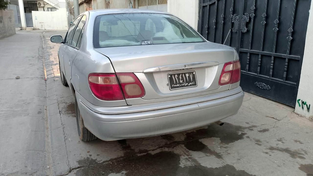 Nissan sunny 2002
سەرەتا بەناوی خوا 
نیسان سەنی ٢٠٠٢ ئیستڕات خاس ناو زەرد و سلاید گیرڕ ئۆتۆماتیک فوللل سەیارەکە تا بلێ تونوو تۆ ڵە سبوغ عامە لەسەر کاڵکردنەوە ئەوەش ڕەقەم.                                           ***********.                                                              ***********. السليمانية, العراق
