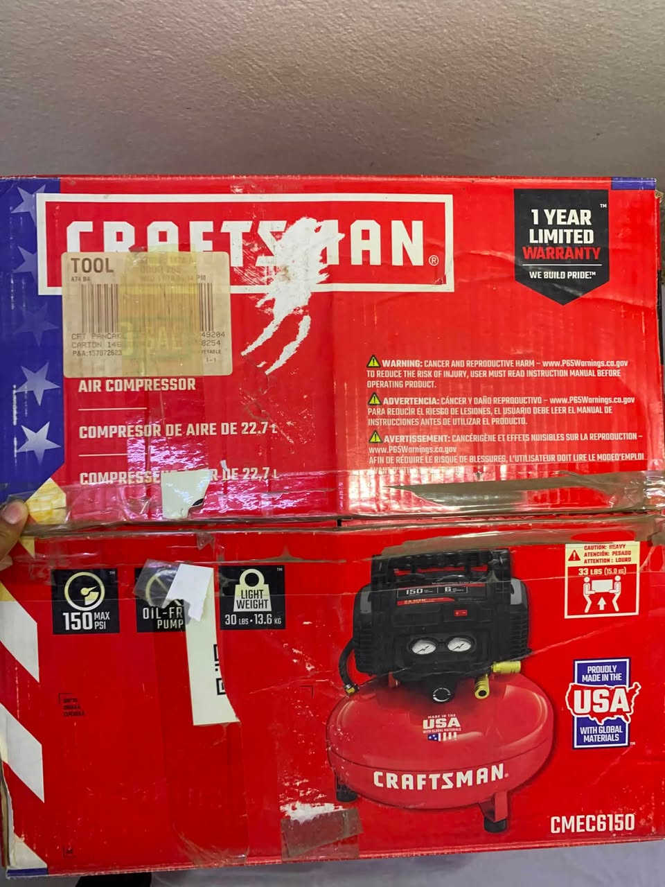 للبيع كمبريسر هواء CRAFTSMAN أصلي امريكي
للتواصل عالخاص او الواتساب ***********
