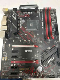 مذربورد msi b450 gaming plus max am4 يدعم معالجات رايزن  شغال بي مشكلة...