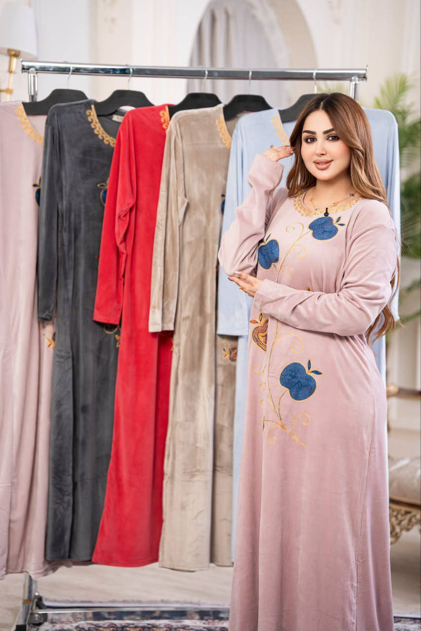 دشداشة نسائي • مخمل سوفت • مقاسات L-3XL