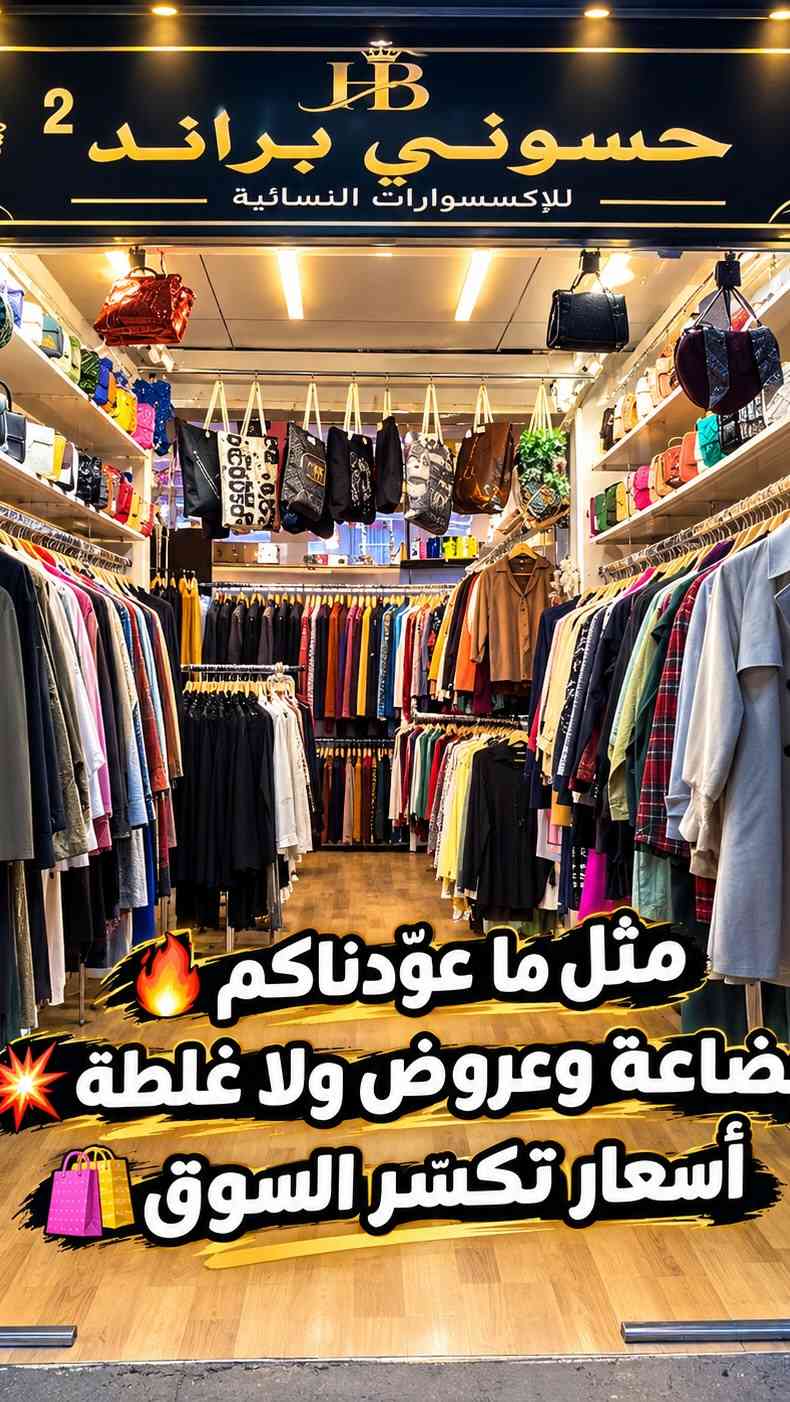 حسوني براند • إكسسوارات نسائية • سوق النصر