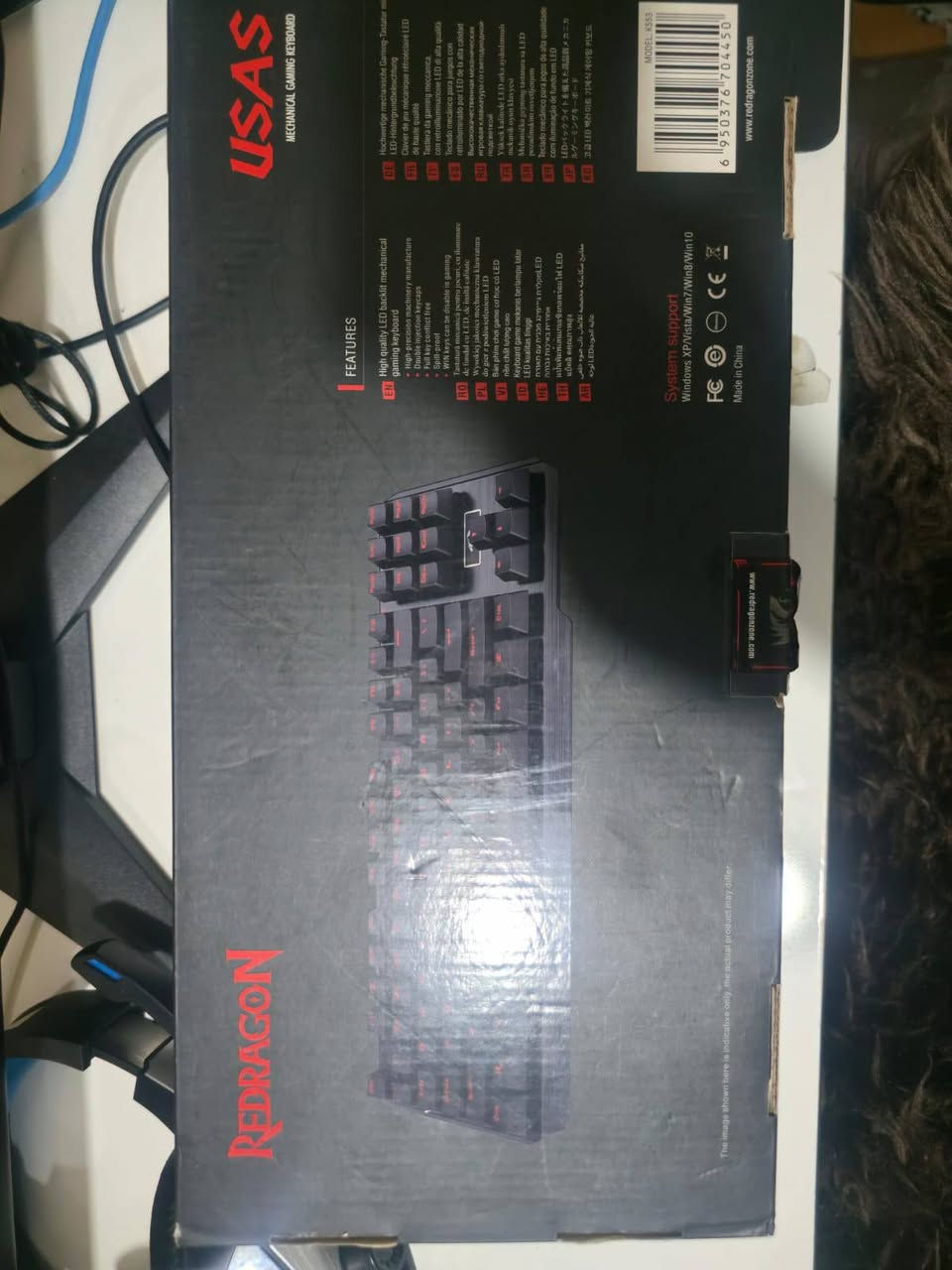 سلام عليكم.. كيبورد ميكانيكي للبيع
من شركة REDRAGON نوع USAS K553 قطعه نظيفه كارتونها وياها واستخدام قليل شرط الفحص..  

السعر 30 الف دينار.. 

للتواصل واتساب عالرقم  ***********
