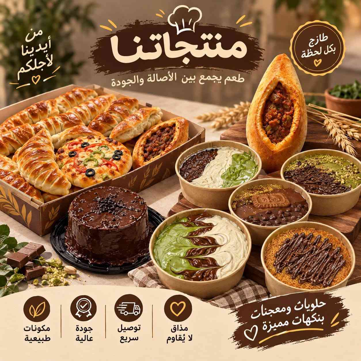توصيل النجف • حلويات ومعجنات • أكل بيتي