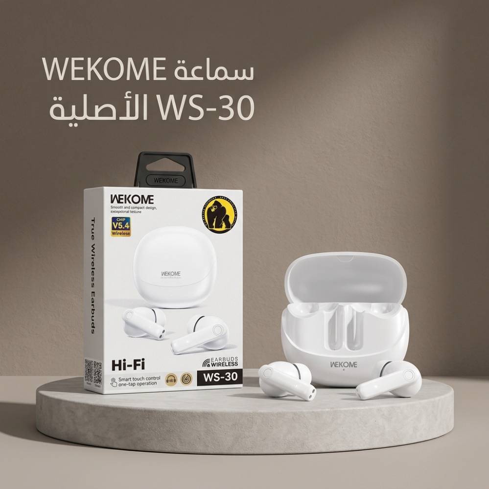 WEKOME WS-30 • بلوتوث ٥.٤ • صوت Hi-Fi نقي
