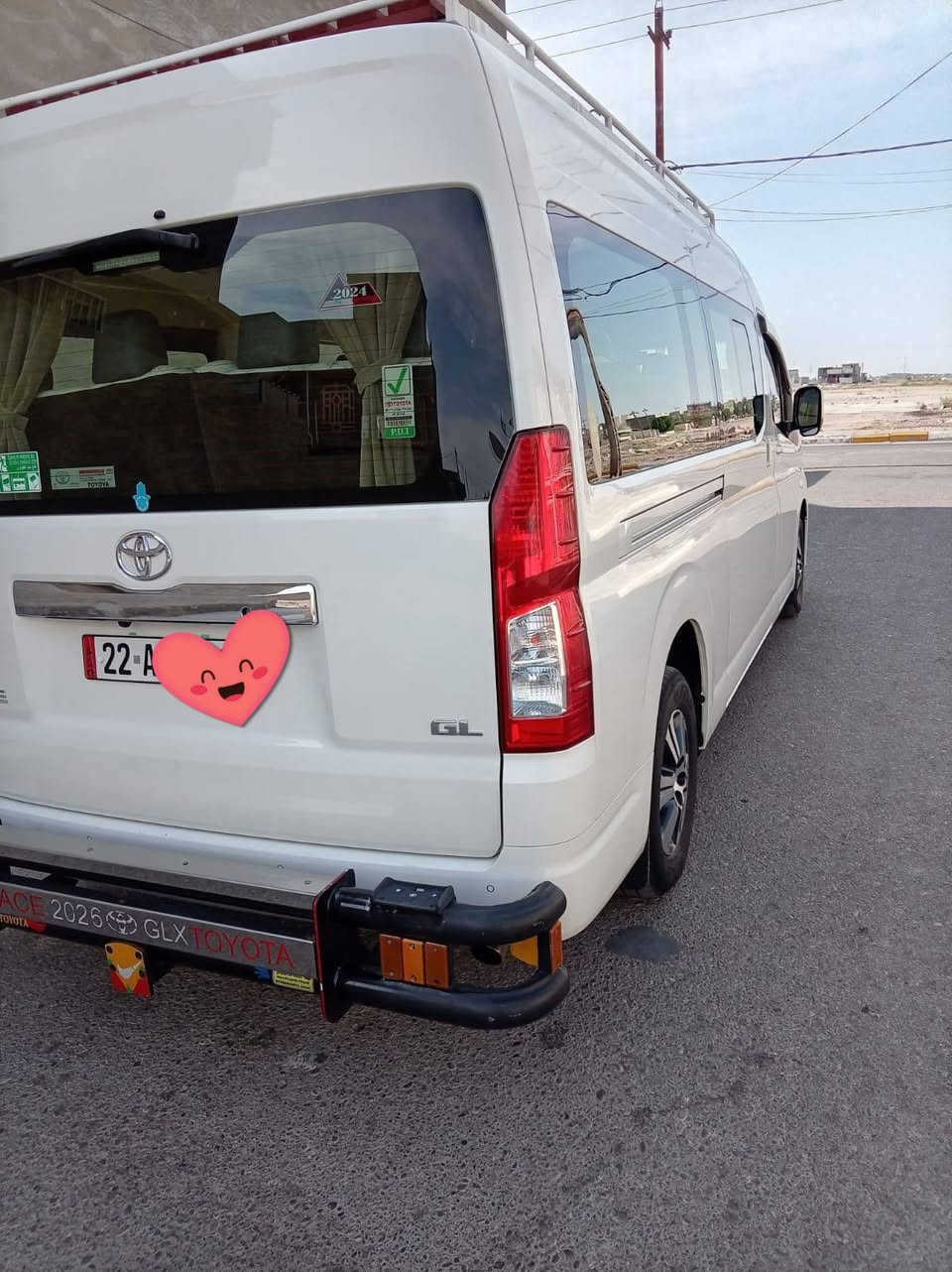 سلام عليكم
هايس 24 فول افريقي كاز سياره كفاله عامه 
جاهزه من كلشي رقم اربيل بمسي 
مكان سياره ديالى 
***********
***********
