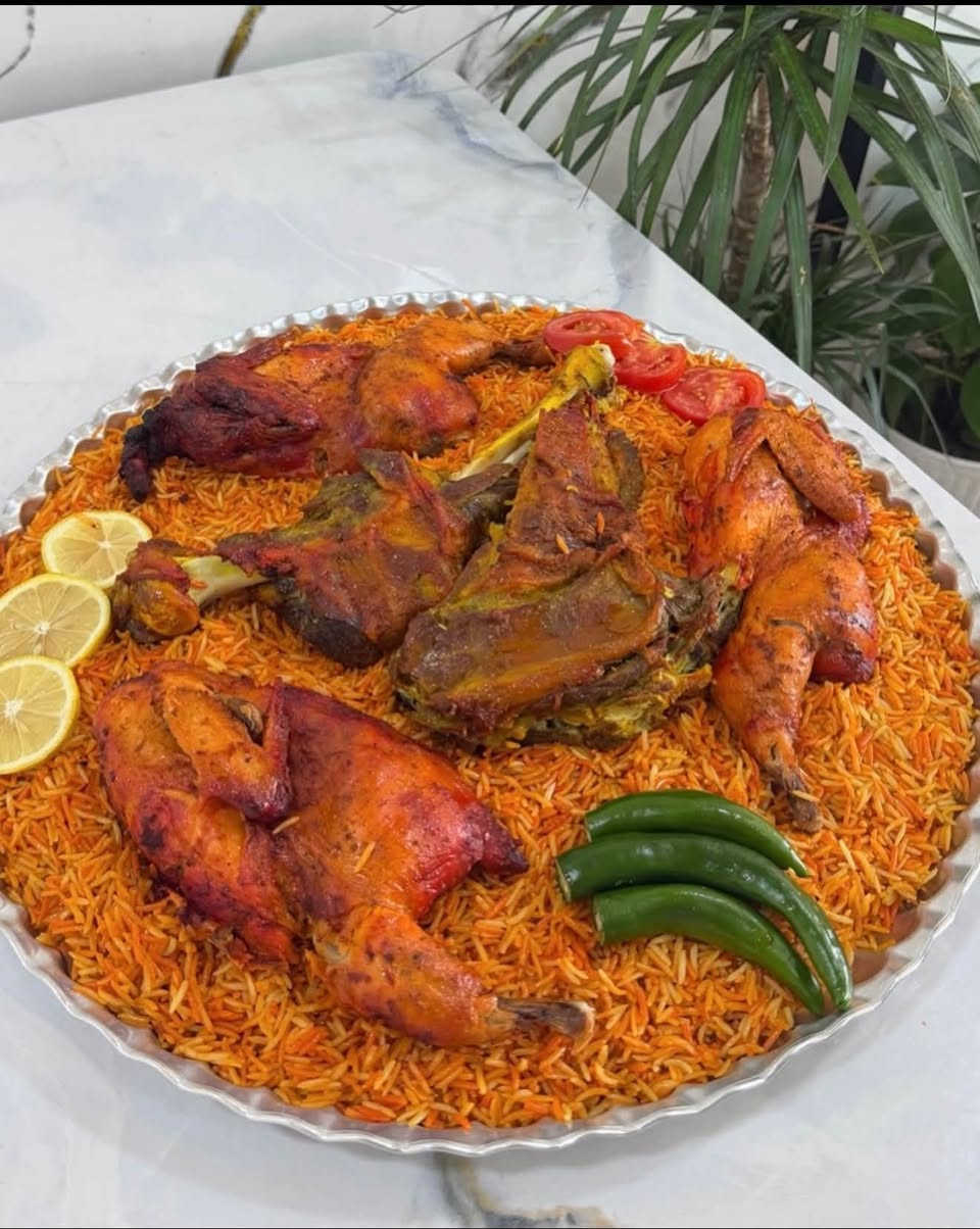 ب١٣ الف فقط والتوصيل مجاني كافه المناطق
متوفر الان مندي دجاج ذبح عراقي ب١٣ الف 
مندي نصف دجاجه ب٧الف 
مندي كيلوا لحمً عراقي ب29 الف
***********
